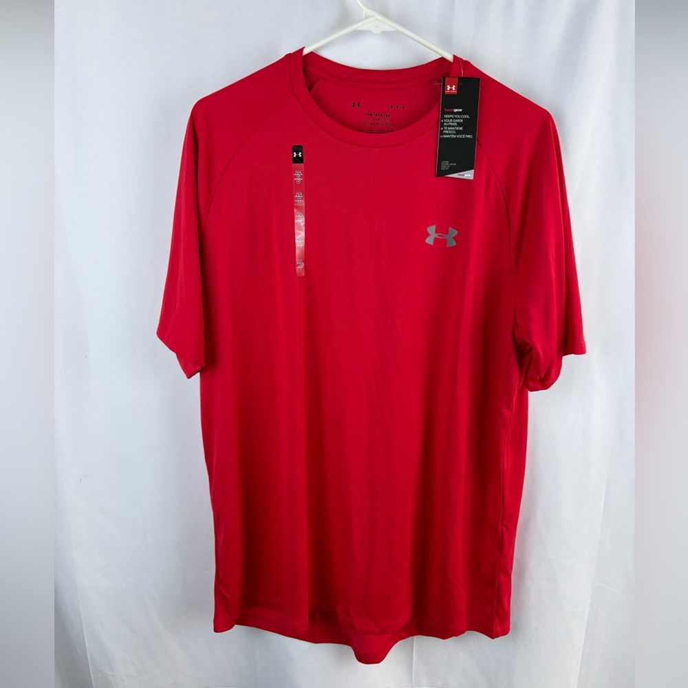 Under Armour Tech 2.0 Red Short-Sleeve Athletic Tee